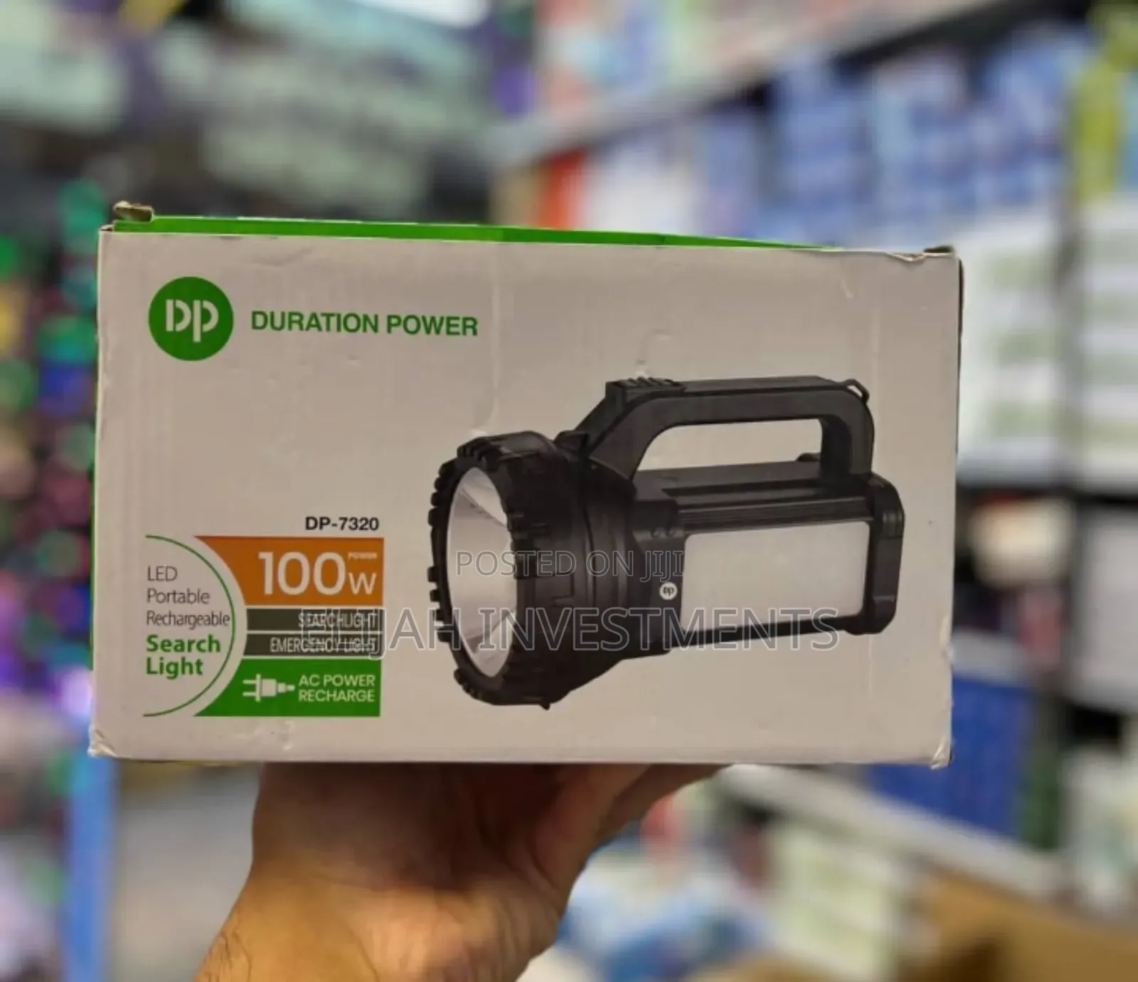 High Power Rechargeable Emergency Lights (Black)