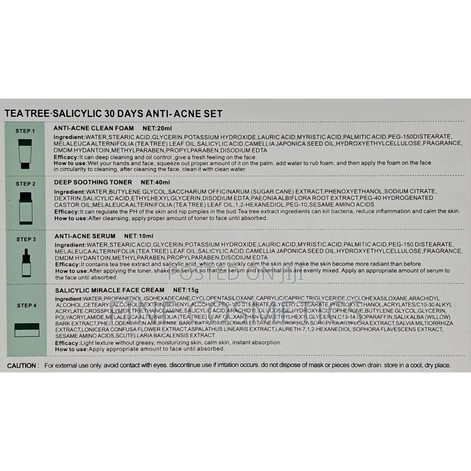 Tea Tree Salicylic Set, Anti-Acne Real Treatment for Pimple Prone Skin