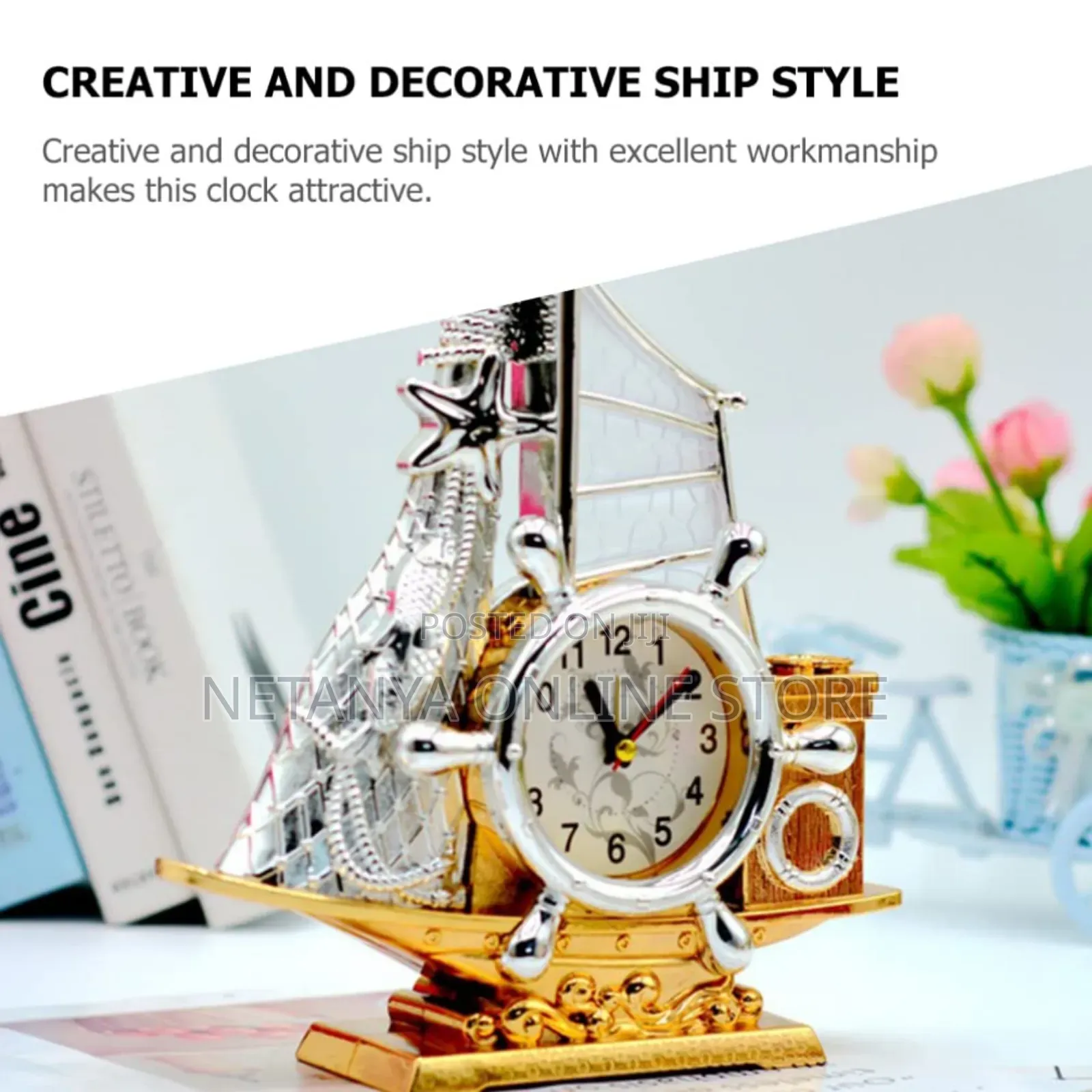 Sailing Boat Desk Clock