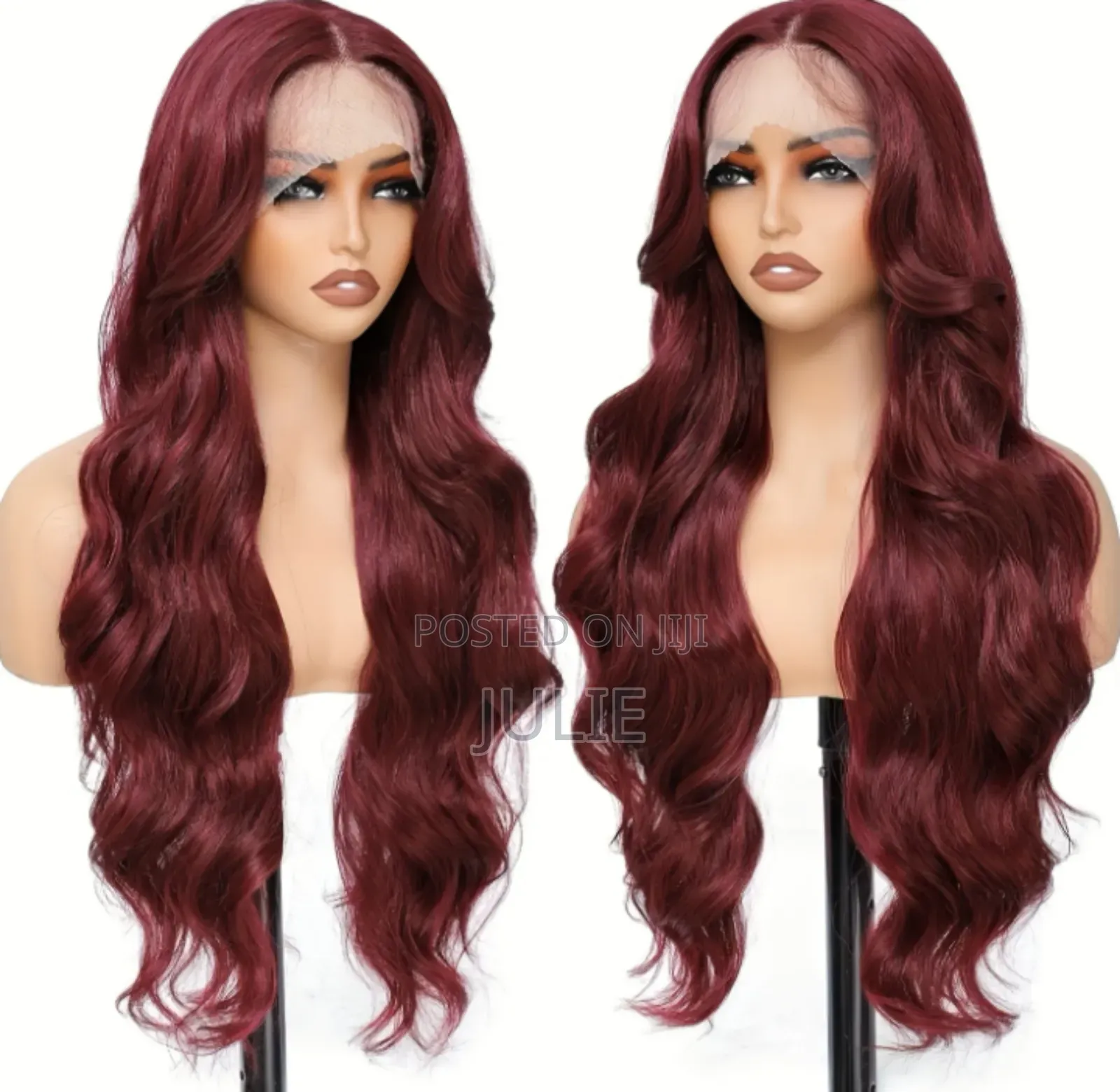Burgundy Bodywave Hair Wig
