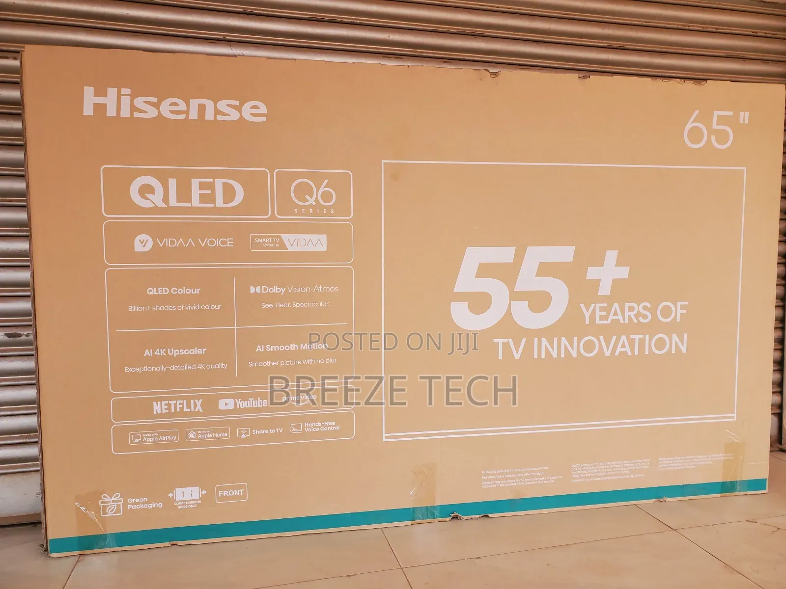 Qled Hisense Smart 65" Flat Screen