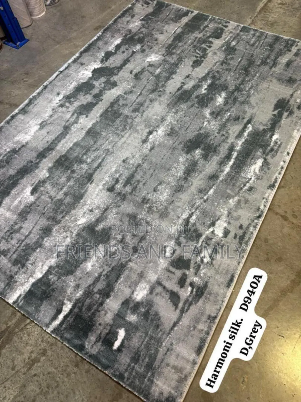 Vip Center New Woolen Carpet .Large Size. 2*3 Metres.( Gray)