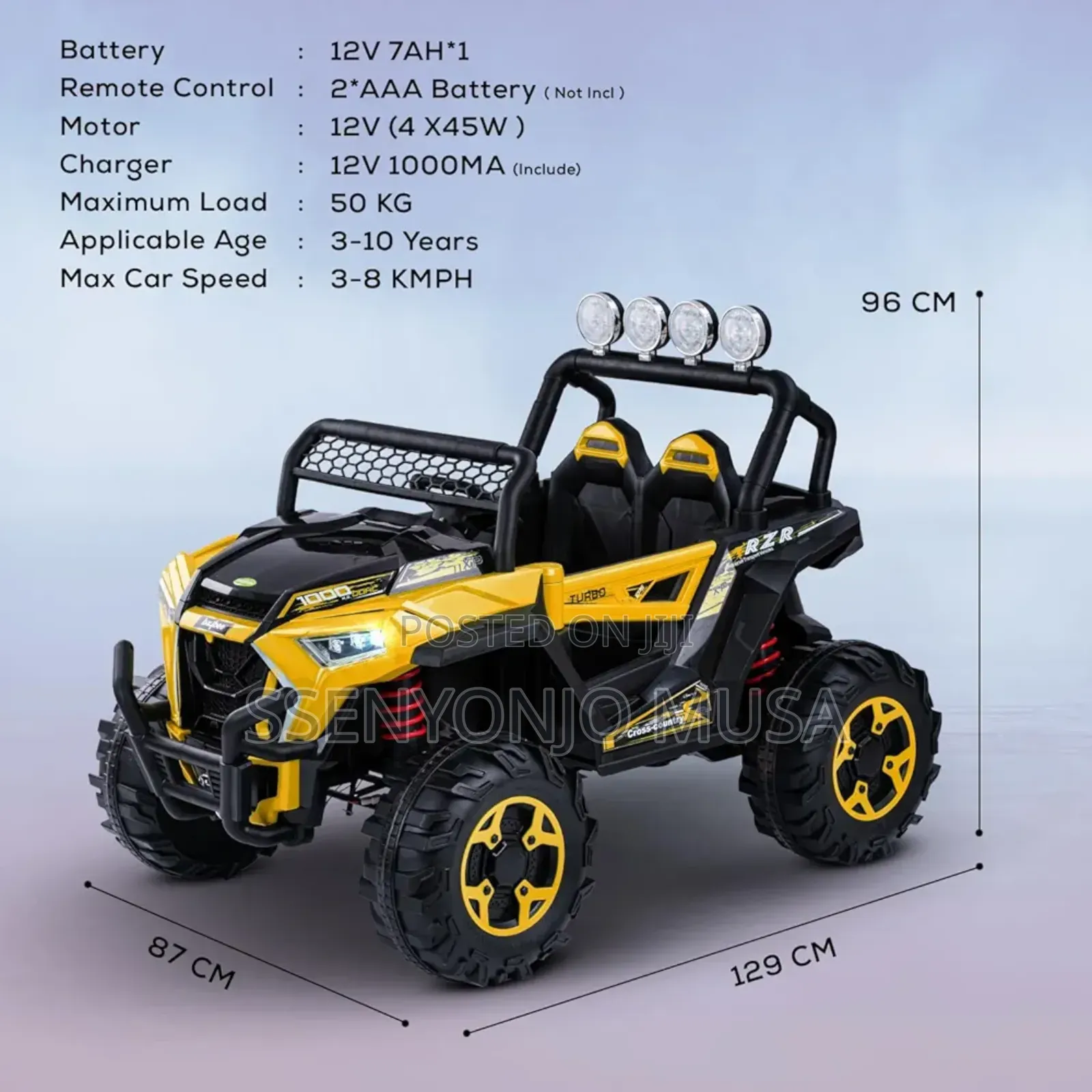 Toy Car Battery Operated Ride-on Jeep For Kids – Electric Car