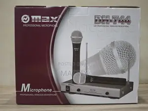 Omax Wireless Microphone 2 Mics Dh - 744 Public Address Microphone
