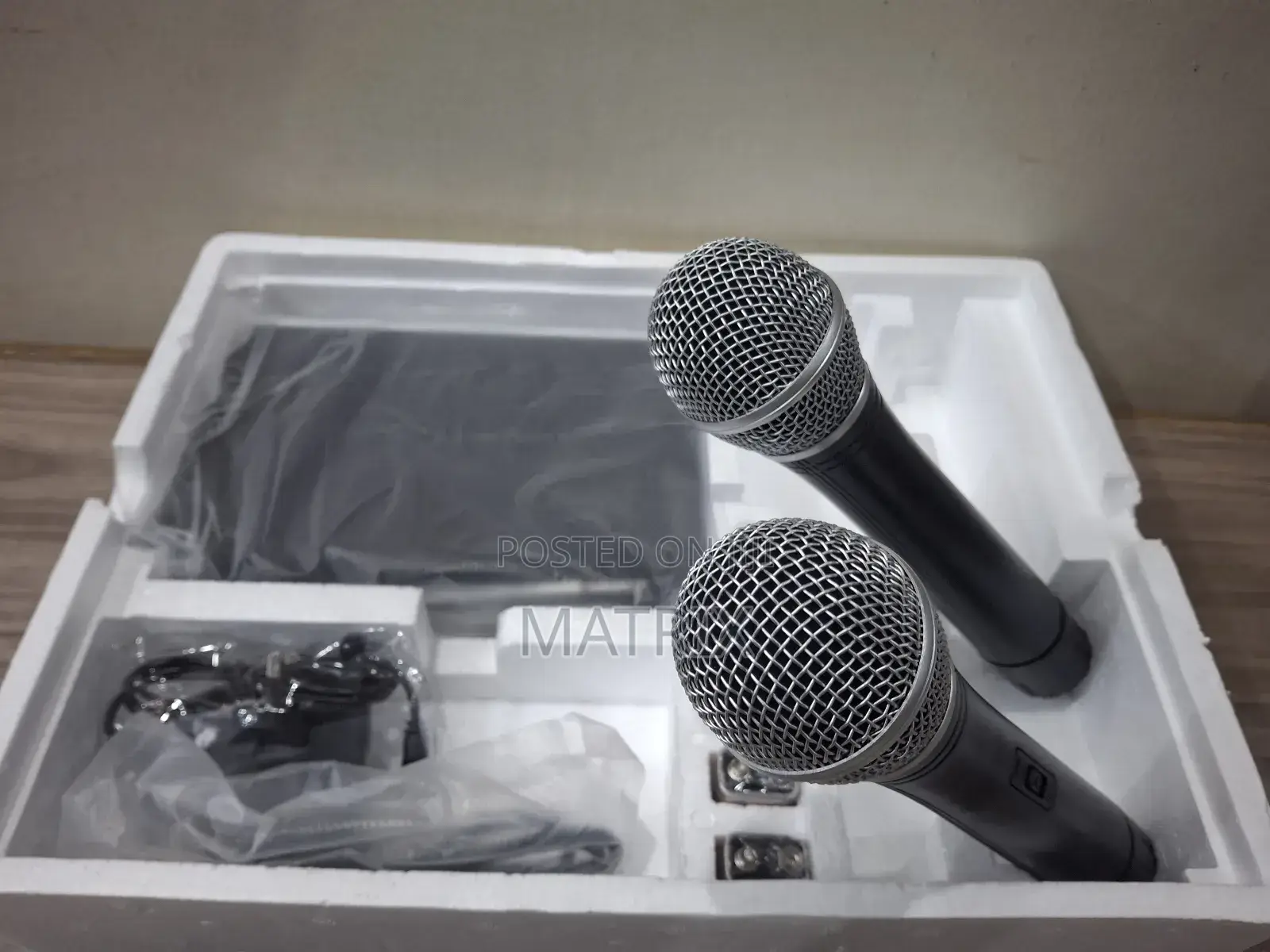 Omax Wireless Microphone 2 Mics Dh - 744 Public Address Microphone