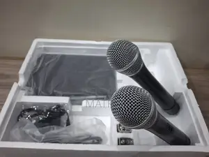 Omax Wireless Microphone 2 Mics Dh - 744 Public Address Microphone