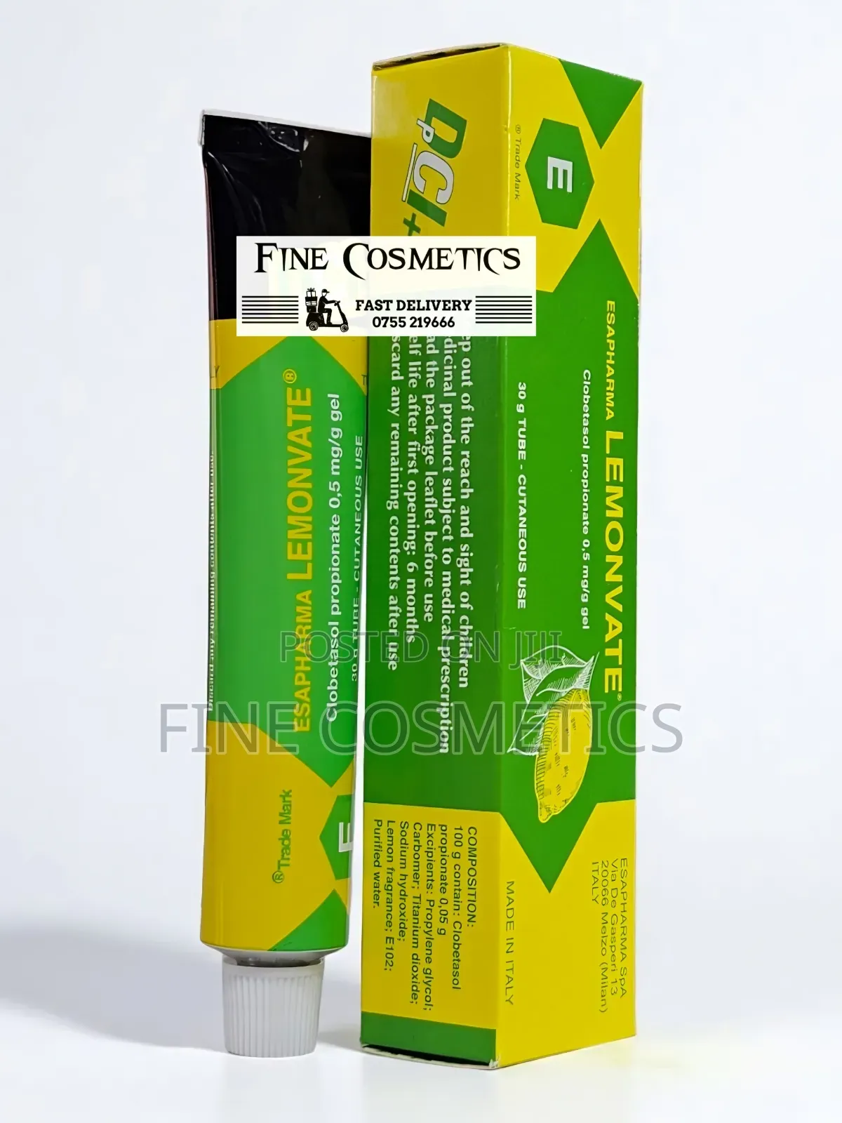 3pieces Original Lemonvate Skin Lightening Dark Spots Cream Tube 30g