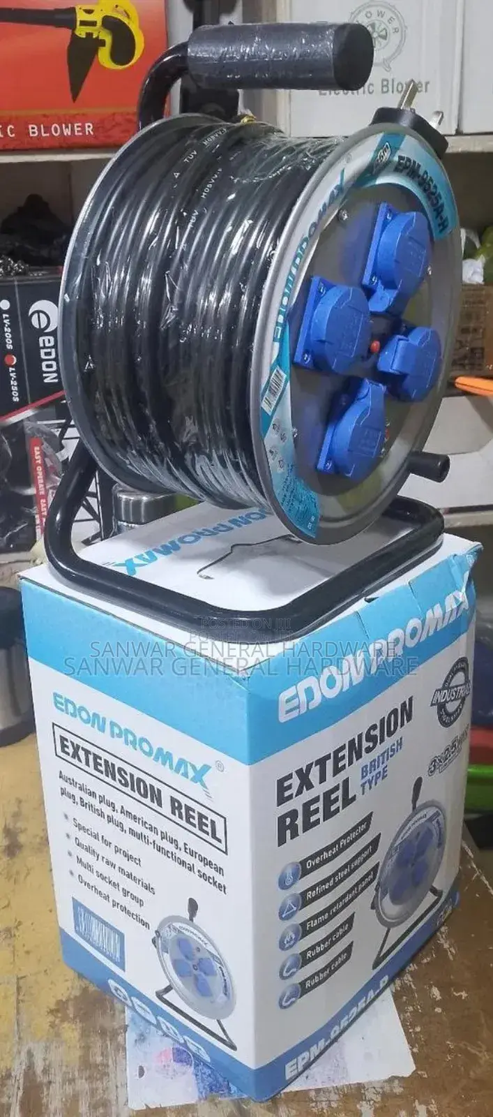 Edon Promax-25m-Extension Cable Reel(3x2.5mm Cable)