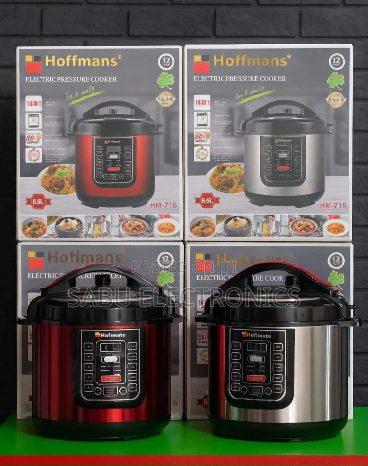 Hoffmans Electric Pressure Cooker – 6.5l (Hm-716)