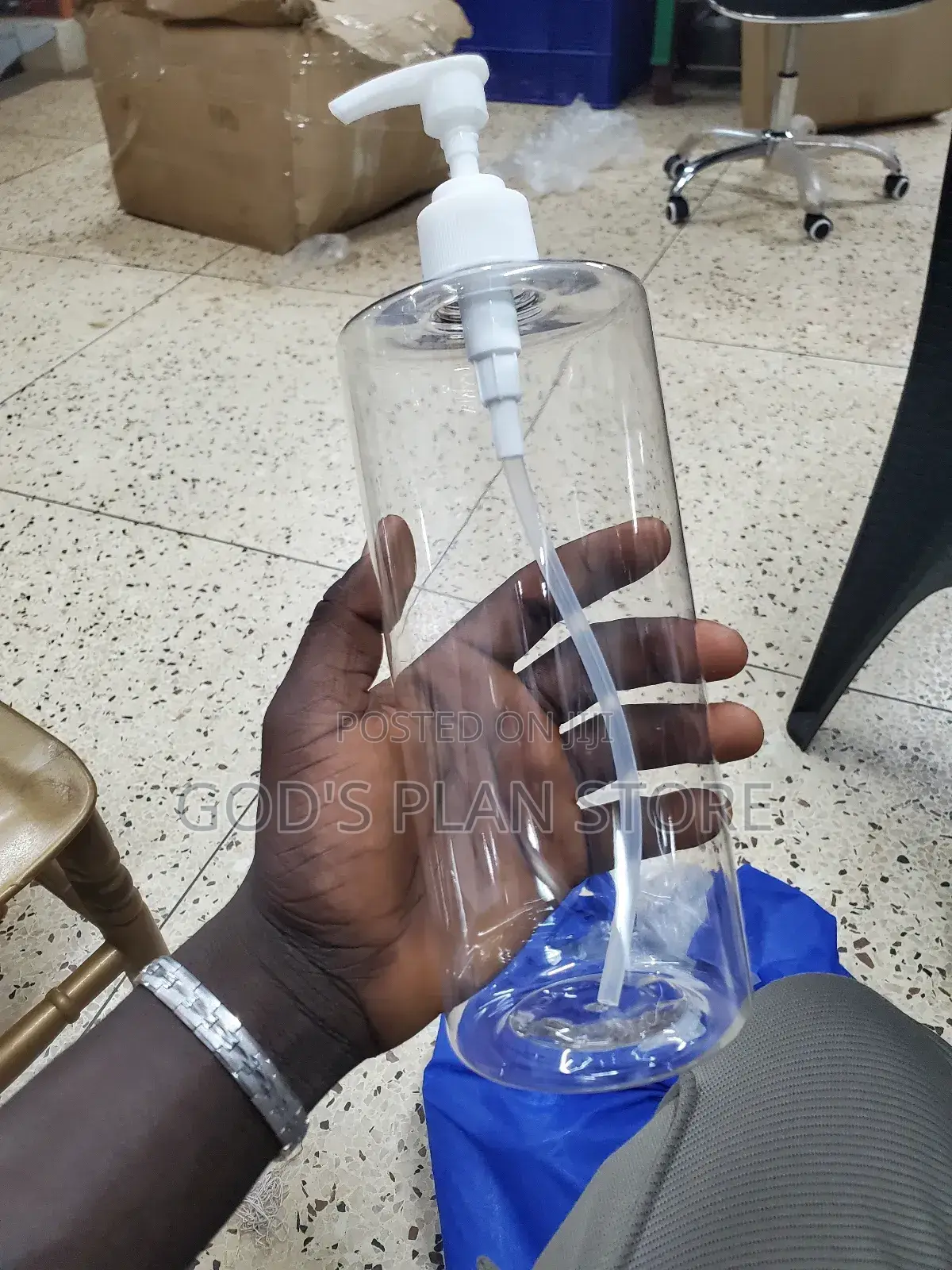 1000mls Plastic Clear Pump Bottles