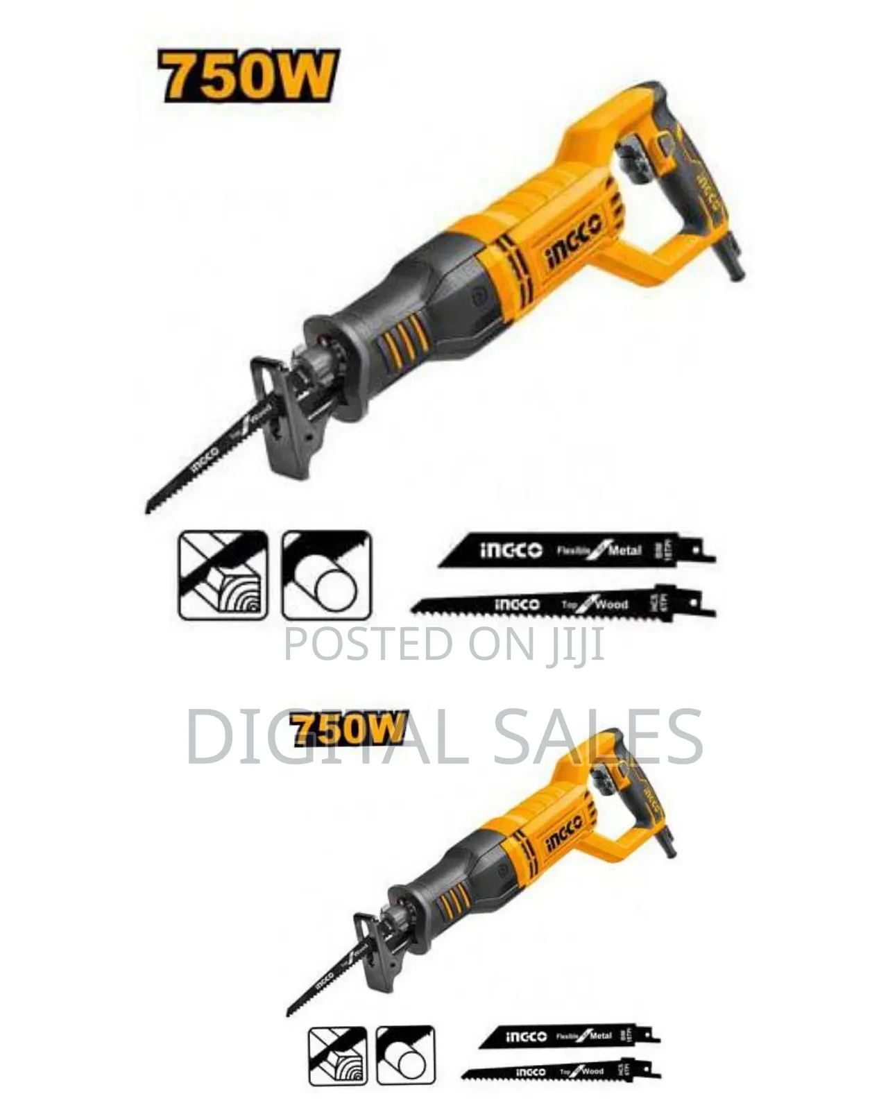 Industrial Grade Reciprocating Saw 750 Watts Rs8008