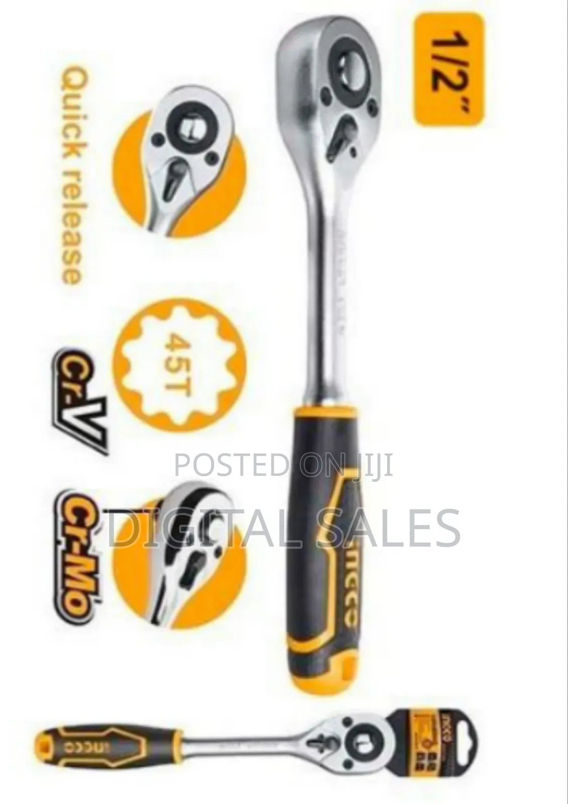Ingco Ratchet Wrench - Orange