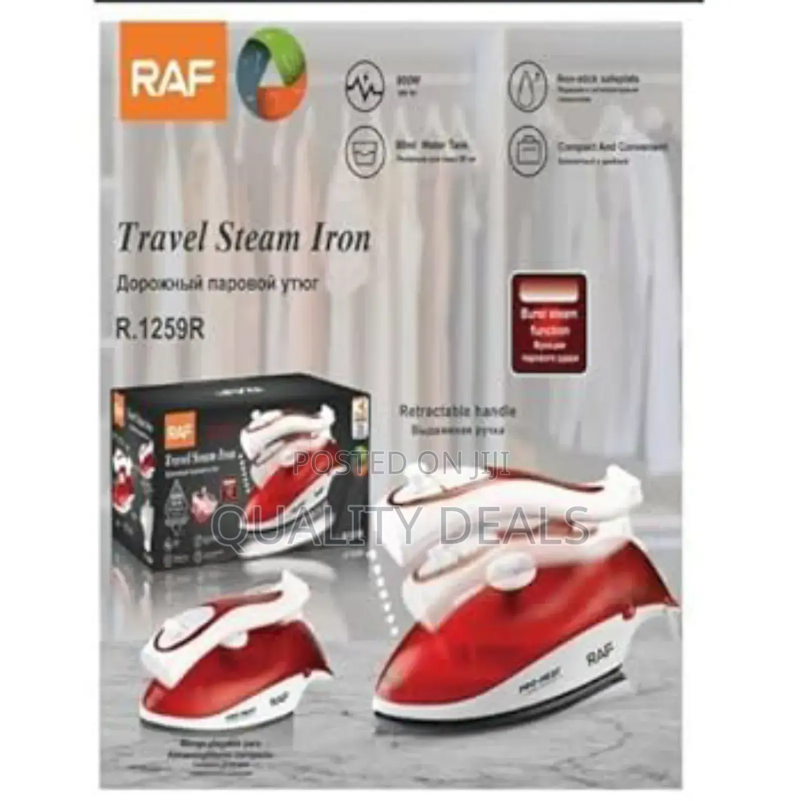 Raf Handheld Mini Travel Iron