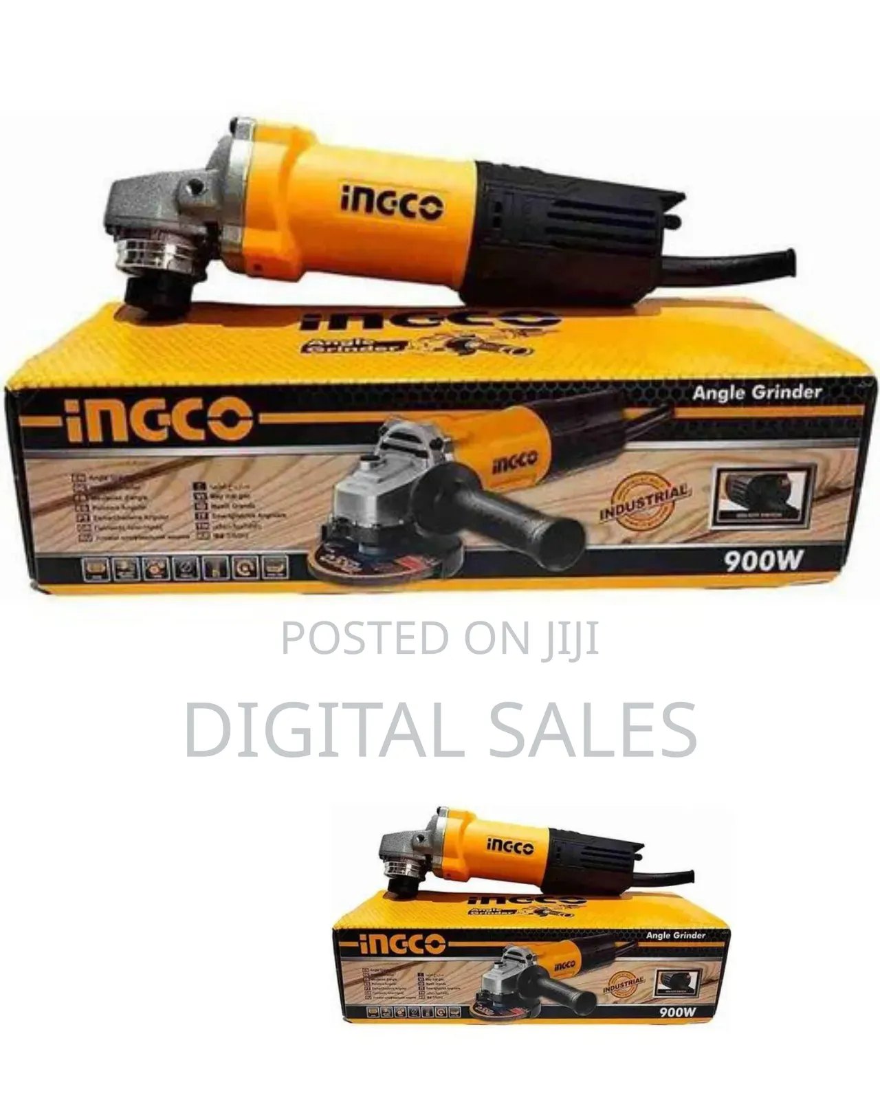 Ingco Angle Grinder, 900w - Orange, Black
