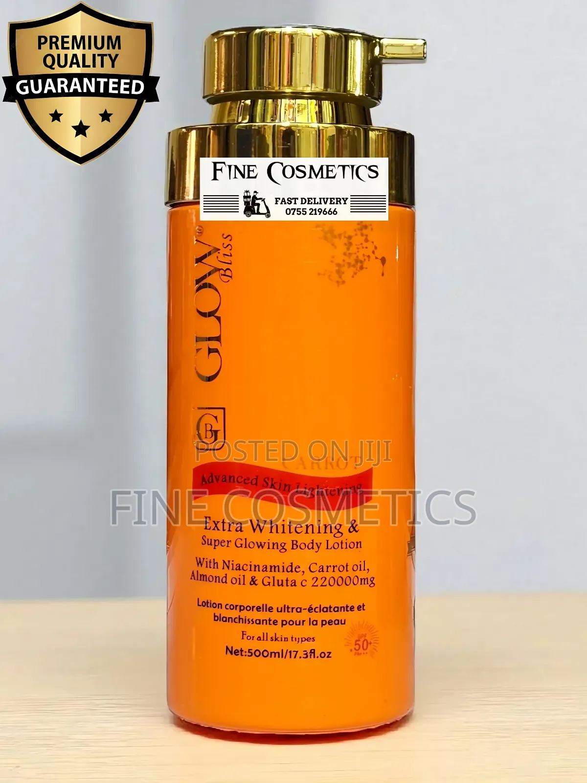 Glow Bliss | Advanced Skin Lightening Half Cast Carrot Body Lotion.