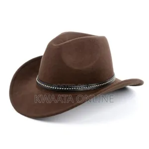 Cowboy Hat Wide Brim With Studs Lightweight Breathable Classic Style
