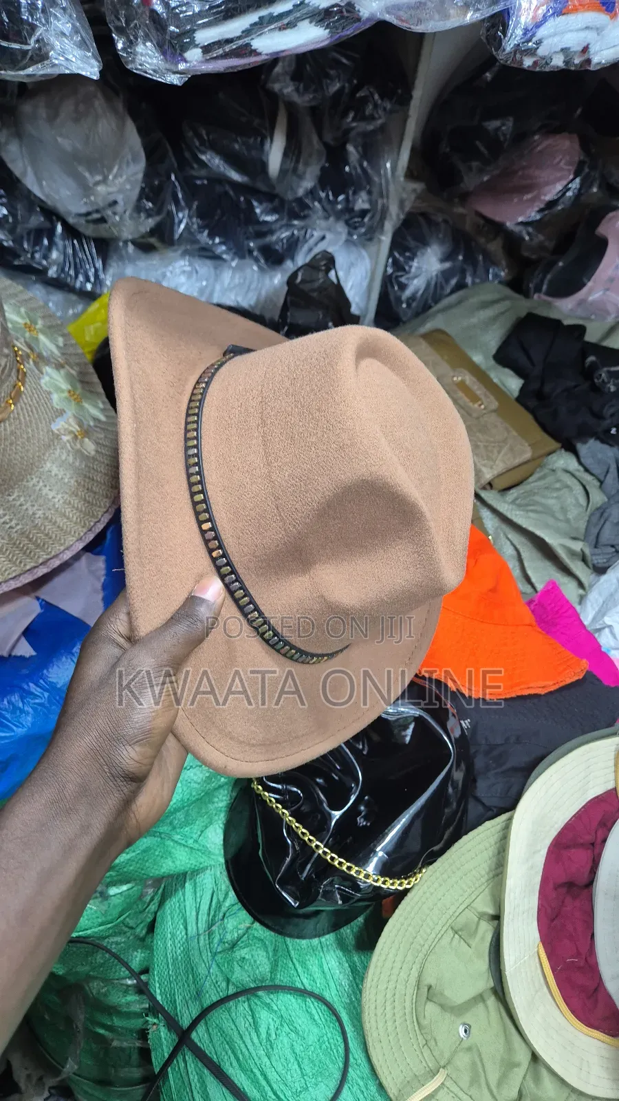 Cowboy Hat Wide Brim With Studs Lightweight Breathable Classic Style