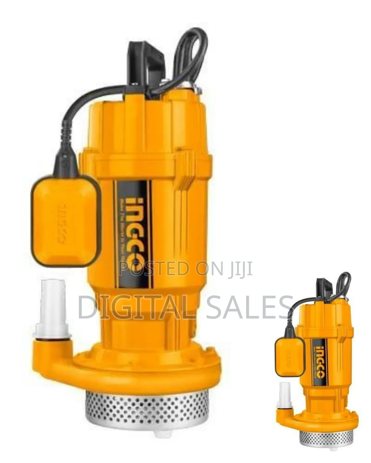 Ingco Submersible Water Pump Spc3708:220-240v~50hz - Orange
