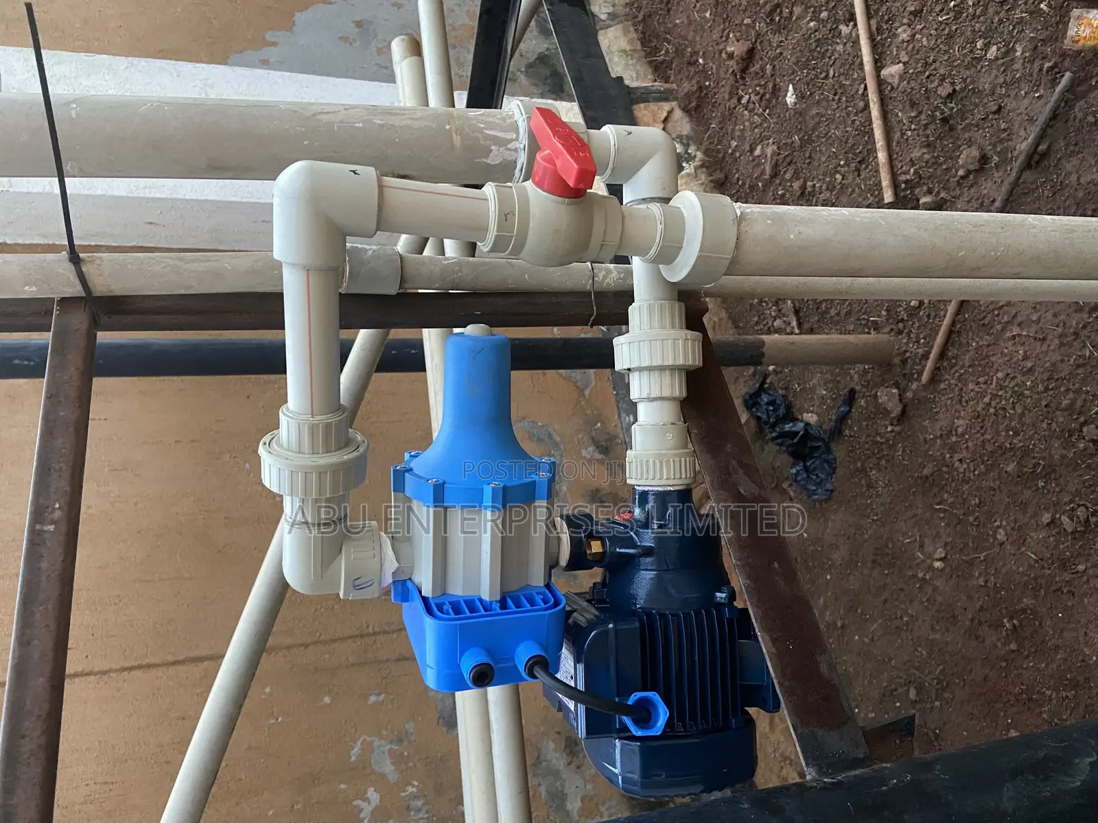 A Pump With Its Automatic Pressure Controller