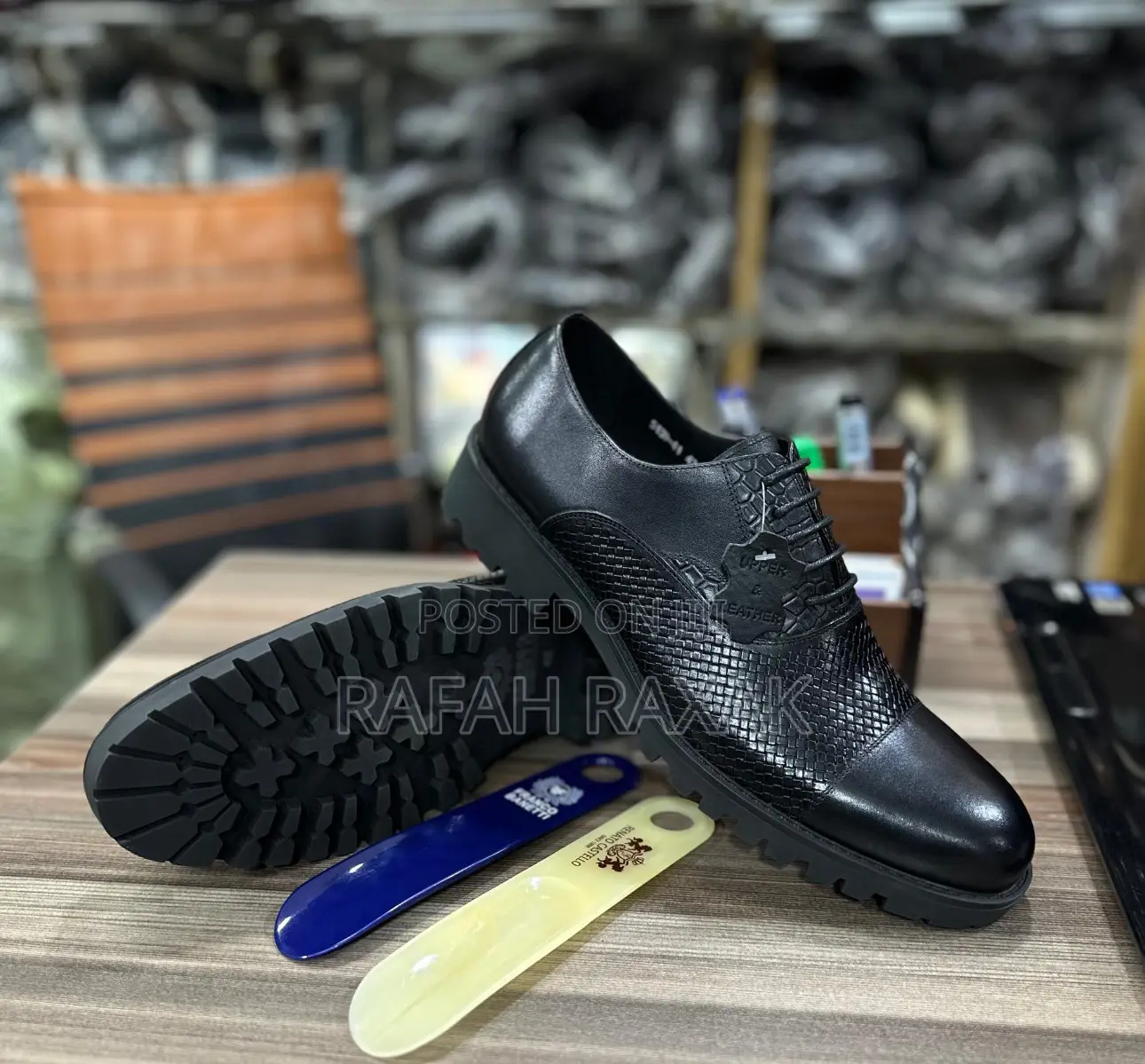 Original Super Classic Men’S Black Franco Banetti Oxford Shoes