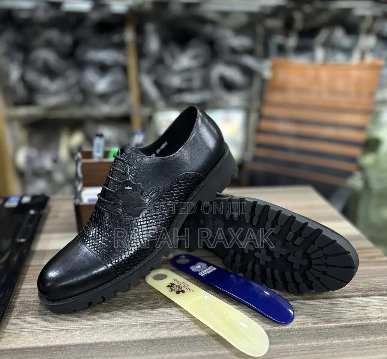 Original Super Classic Men’S Black Franco Banetti Oxford Shoes