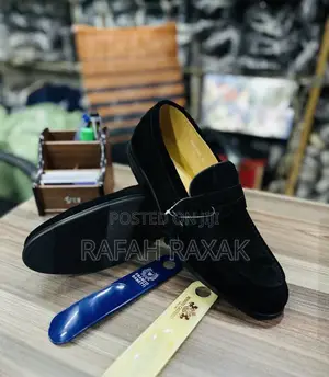 Original Men’S Classic Renato Castello Black Suede Loafers