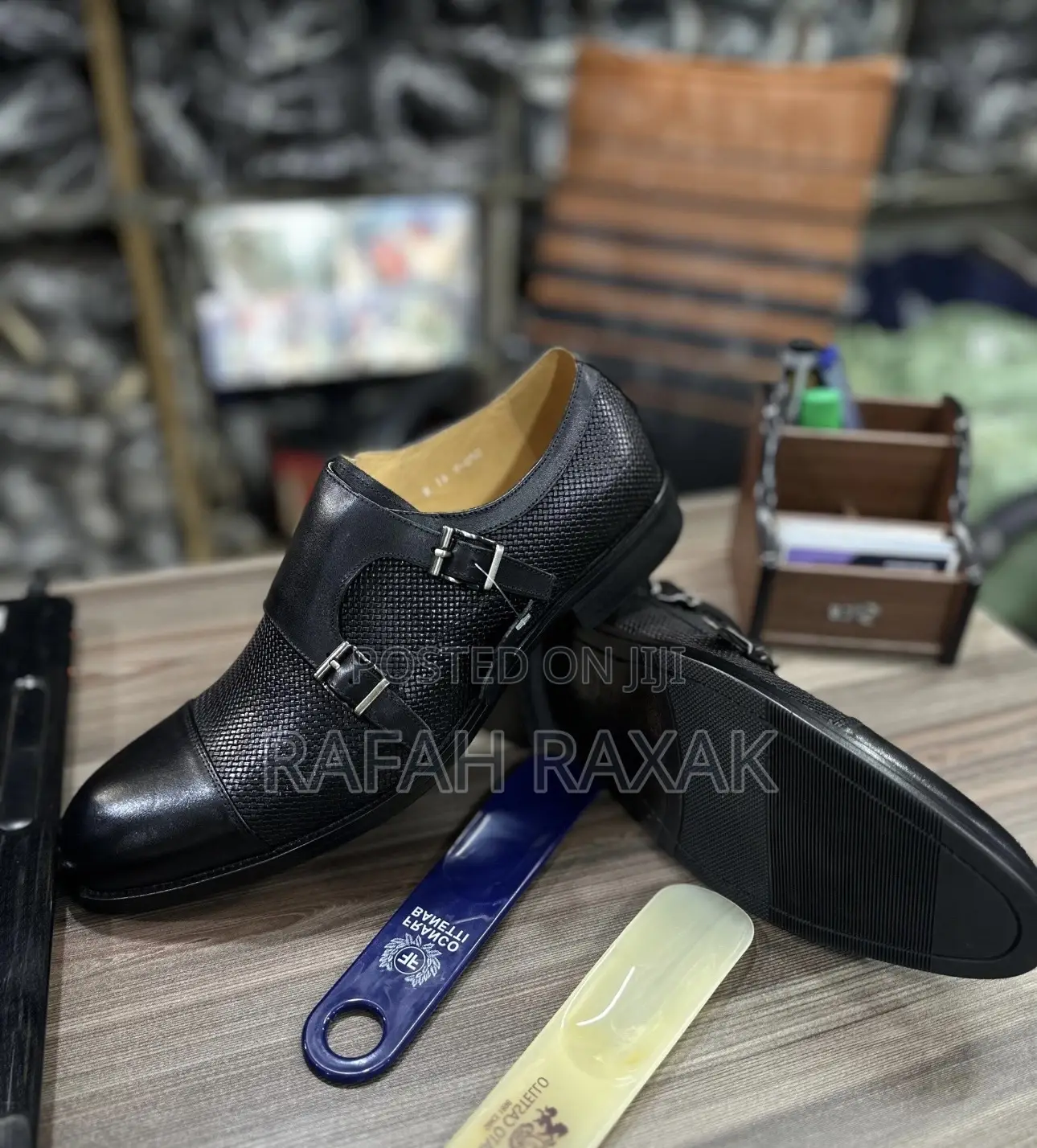 Original Men’S Franco Banetti Double Monk Strap Gentle Oxfords