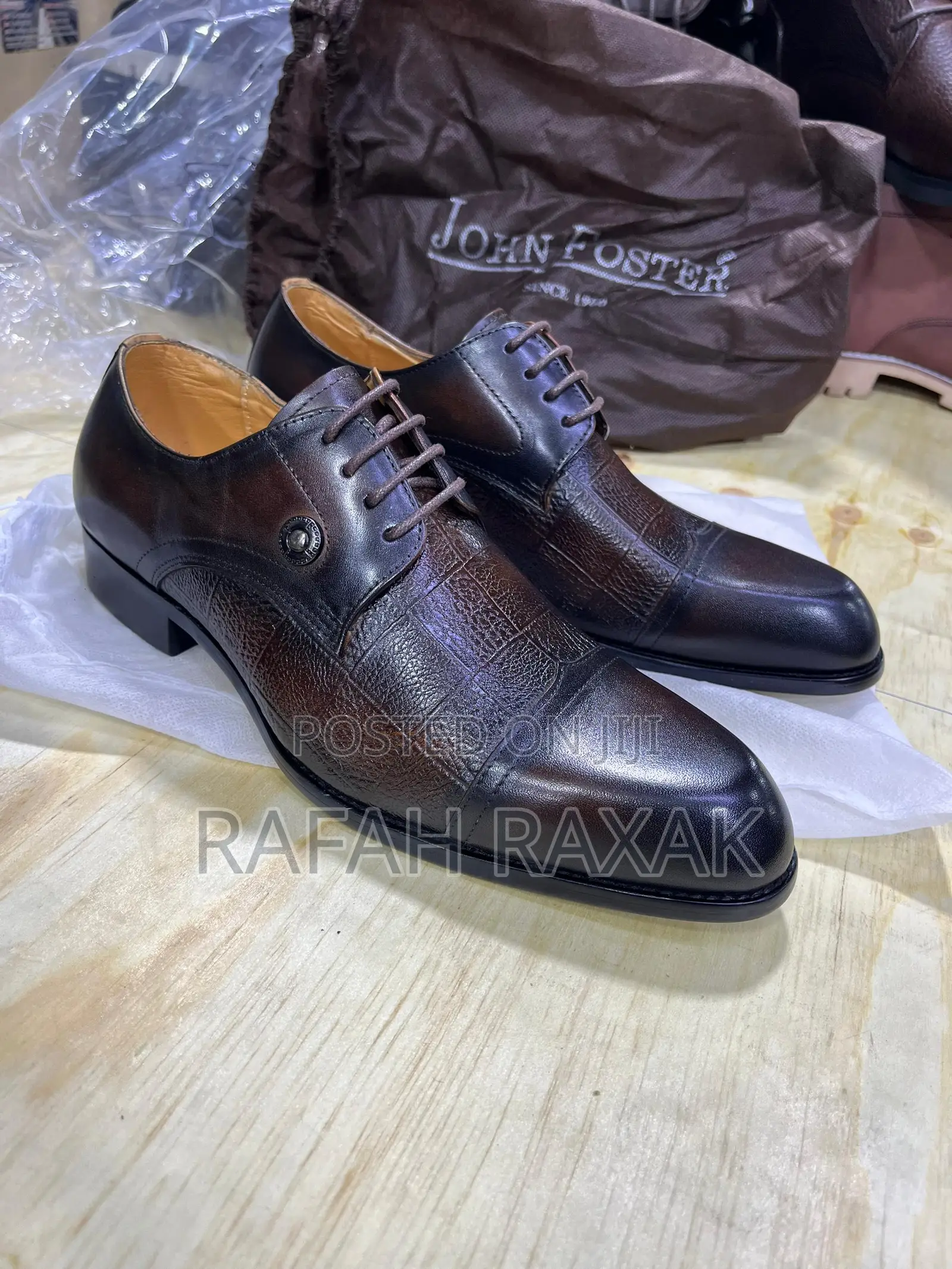 Men’S Coffee Brown John Foster Oxford Gentle/Office Shoes