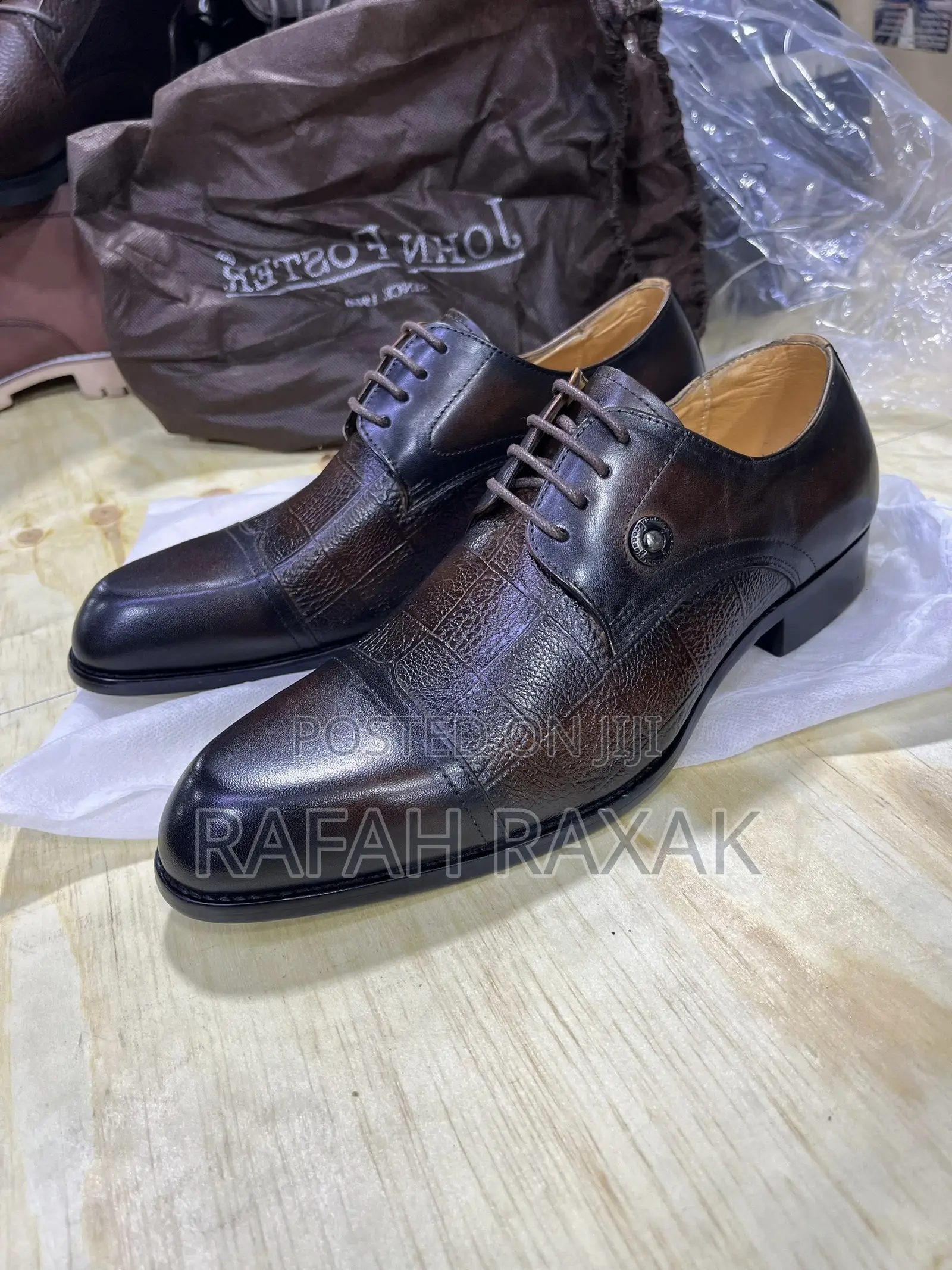 Men’S Coffee Brown John Foster Oxford Gentle/Office Shoes