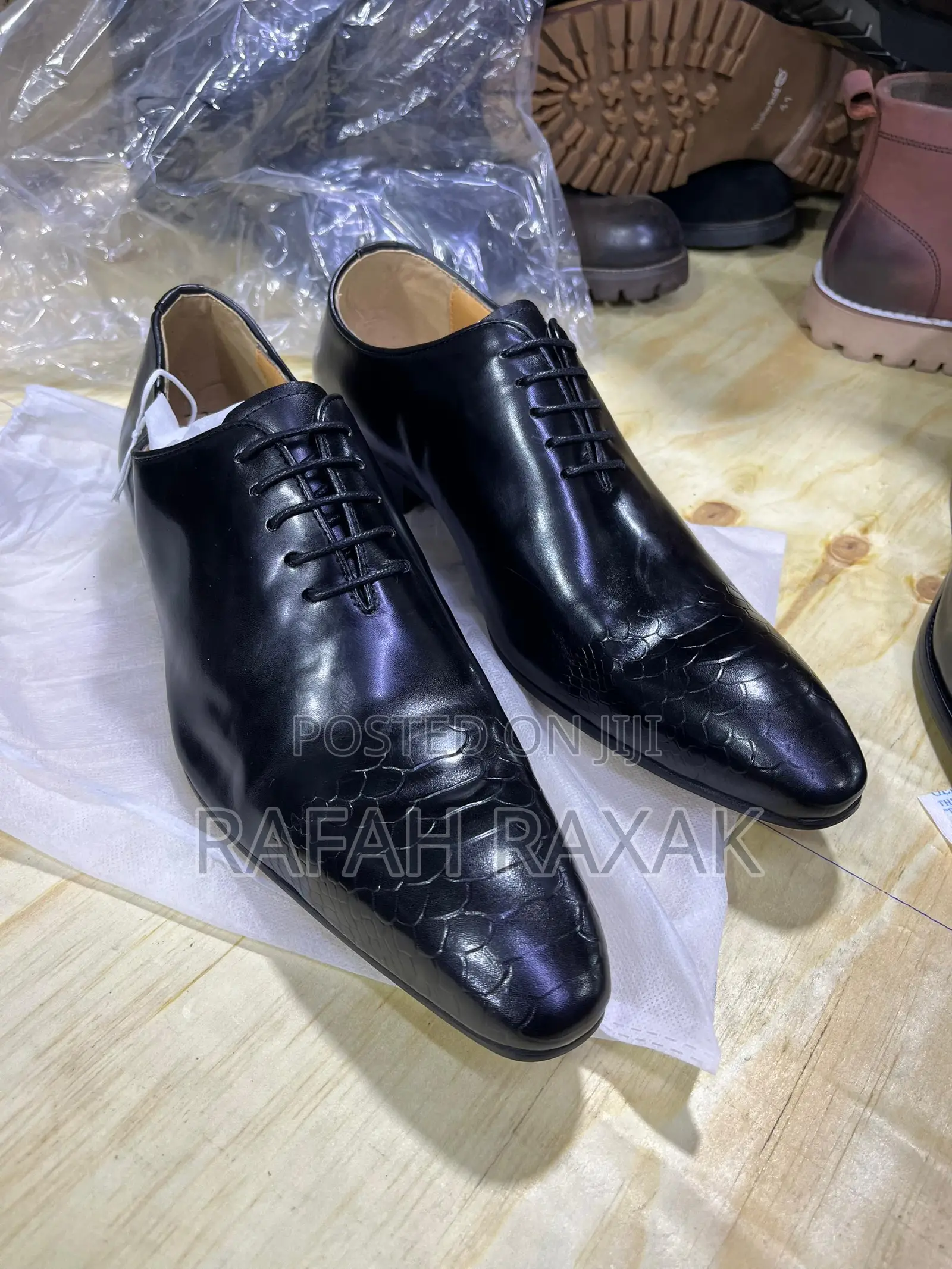 Men’S Classic Black Pasquale Albaino Italian Gentle Office Shoes