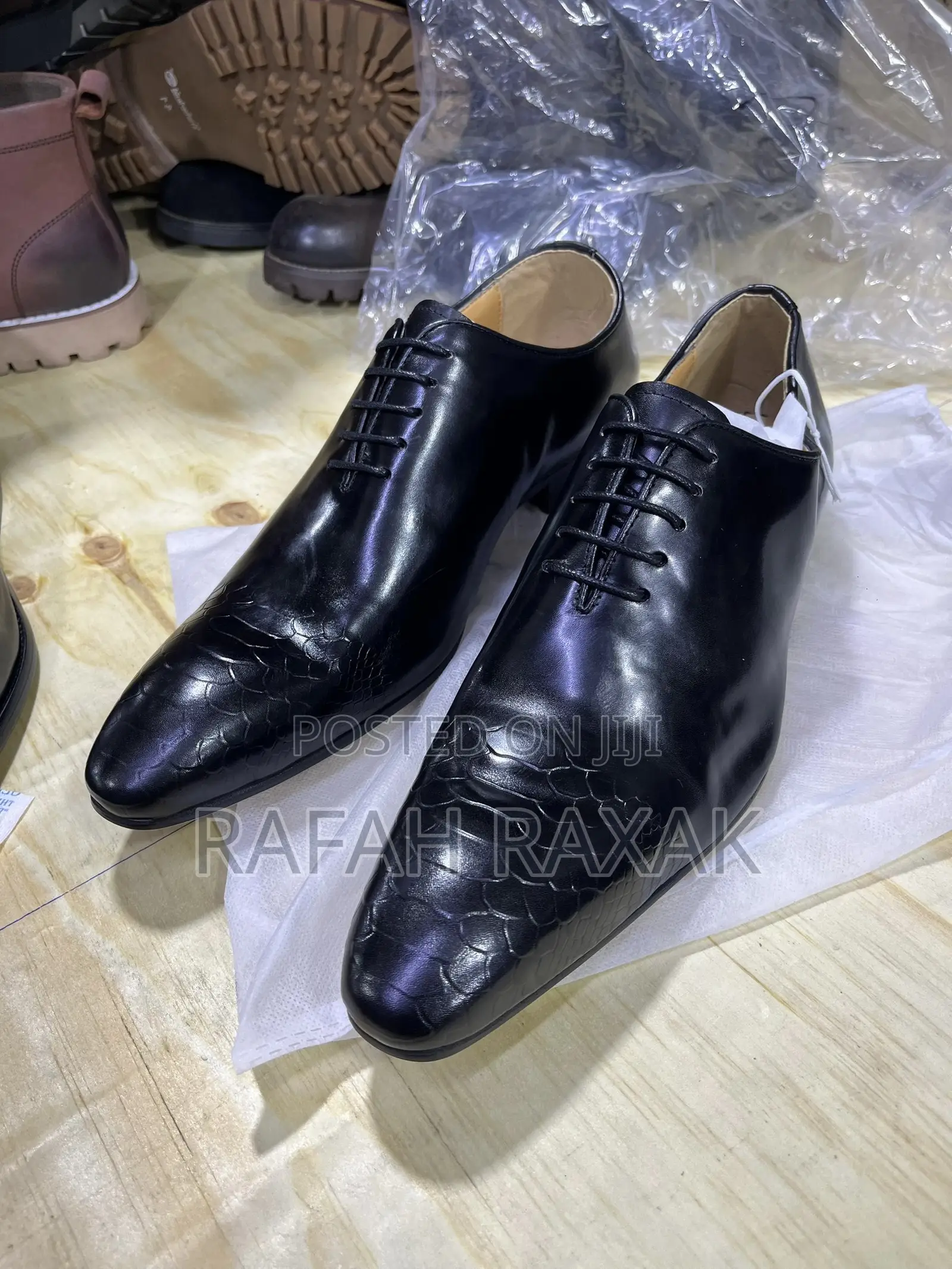 Men’S Classic Black Pasquale Albaino Italian Gentle Office Shoes
