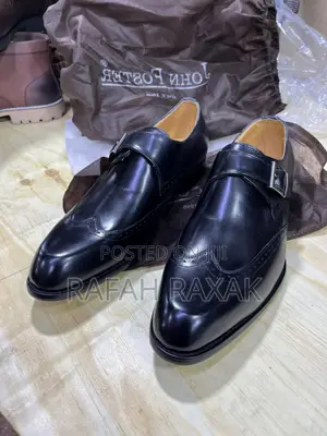 Original Men’S Single John Foster Buckle Monk Strap Gentle Oxford Shoe