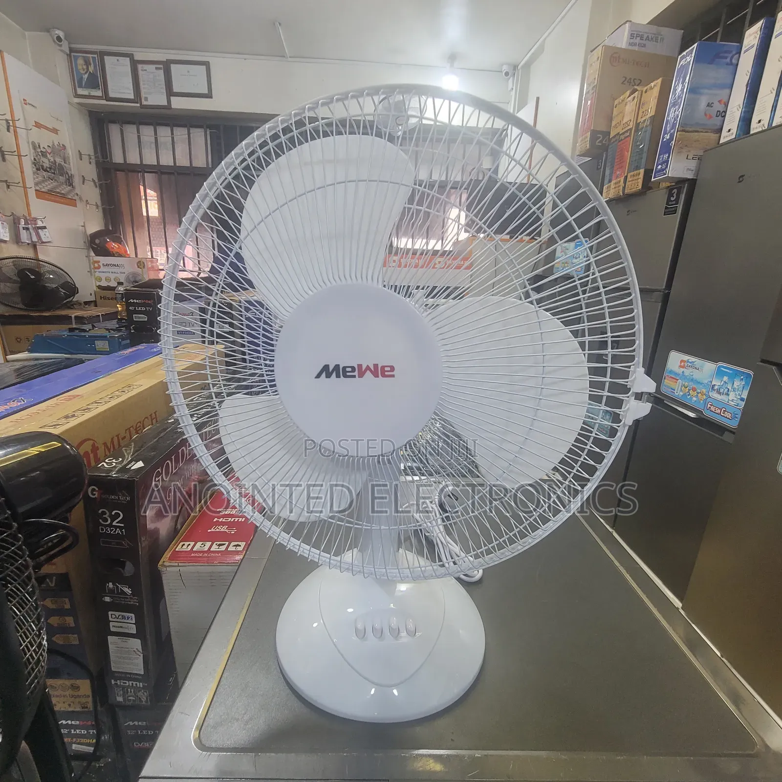 Mewe Table Fan White