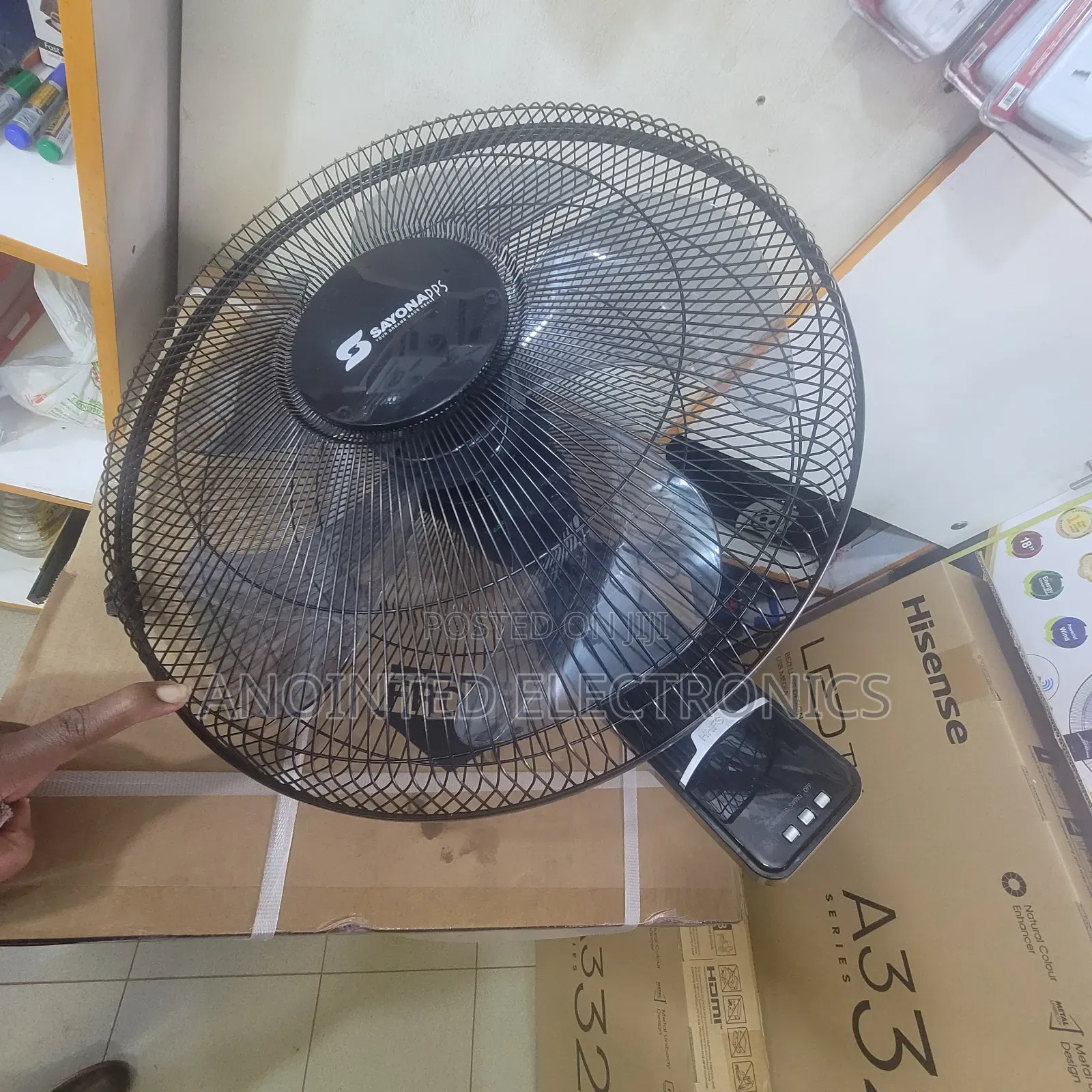 Sayona 18inches Wall Fan Black