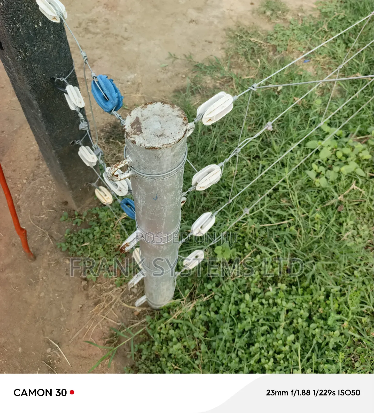 Electric Fence on a Livestock Farm