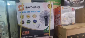 Wall Fans Sayona Black 18inches