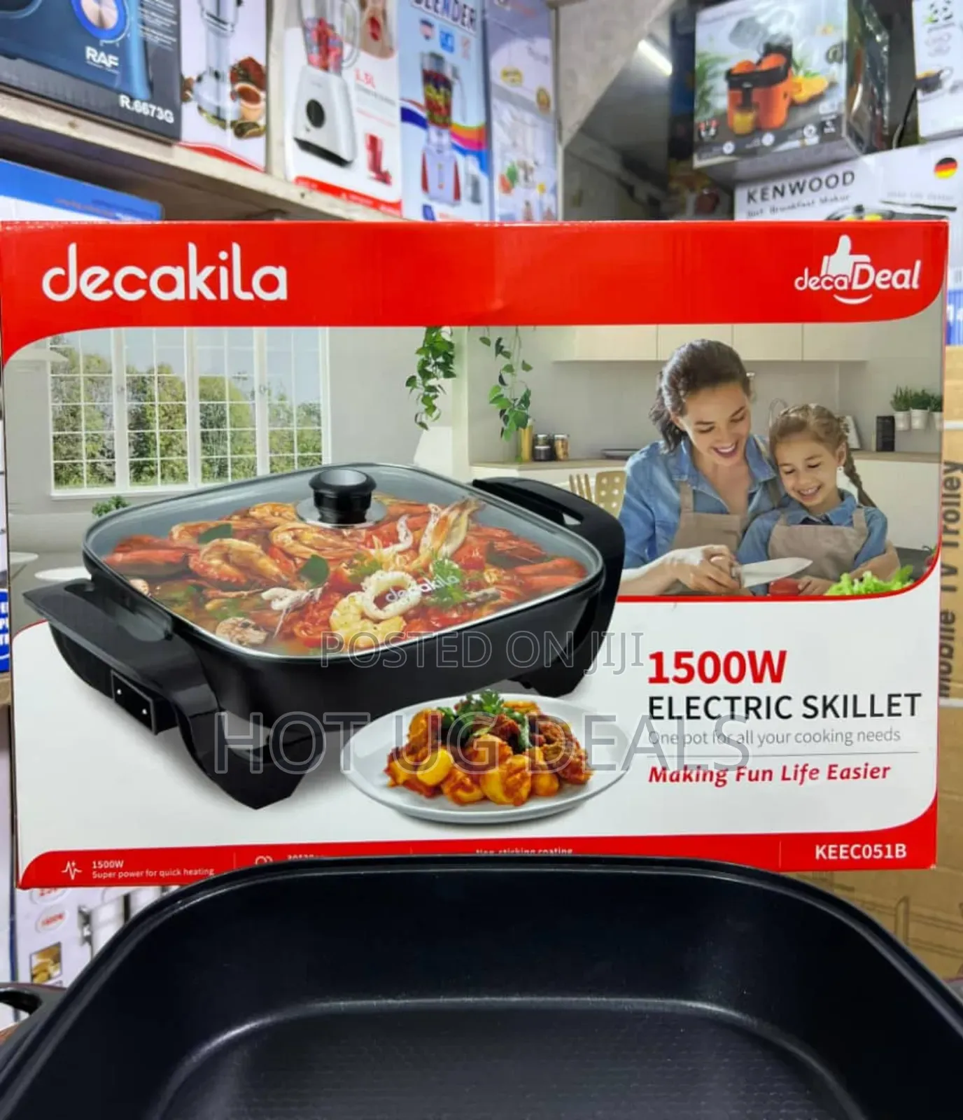 Decakila Electric Skillet Multi Cooker Saucepan