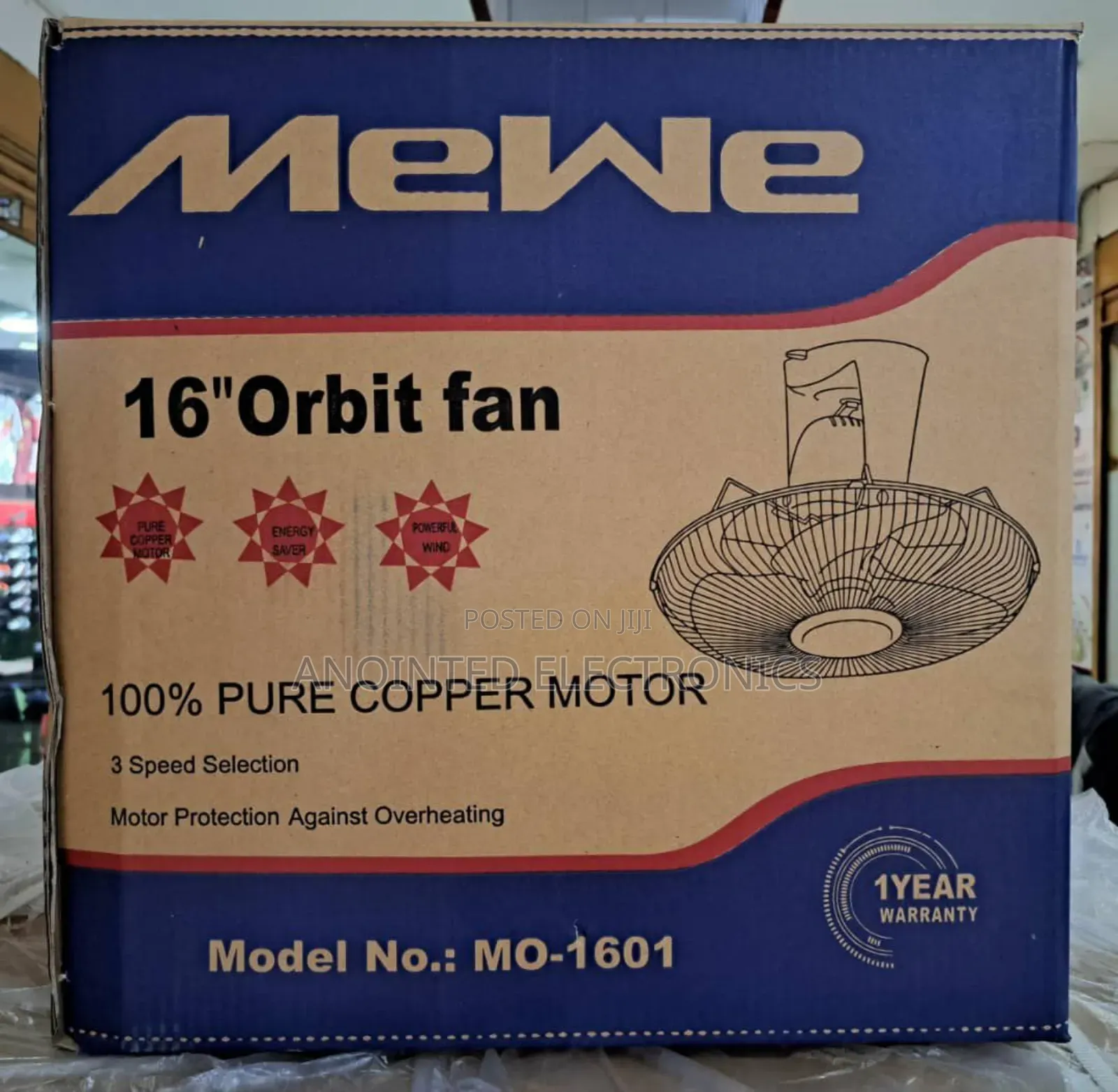 Wall Fans Mewe White