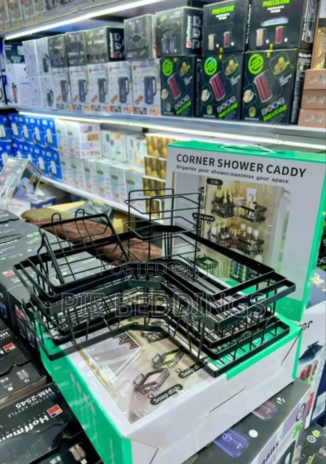 New Stainless Metal Corner Shower Caddy