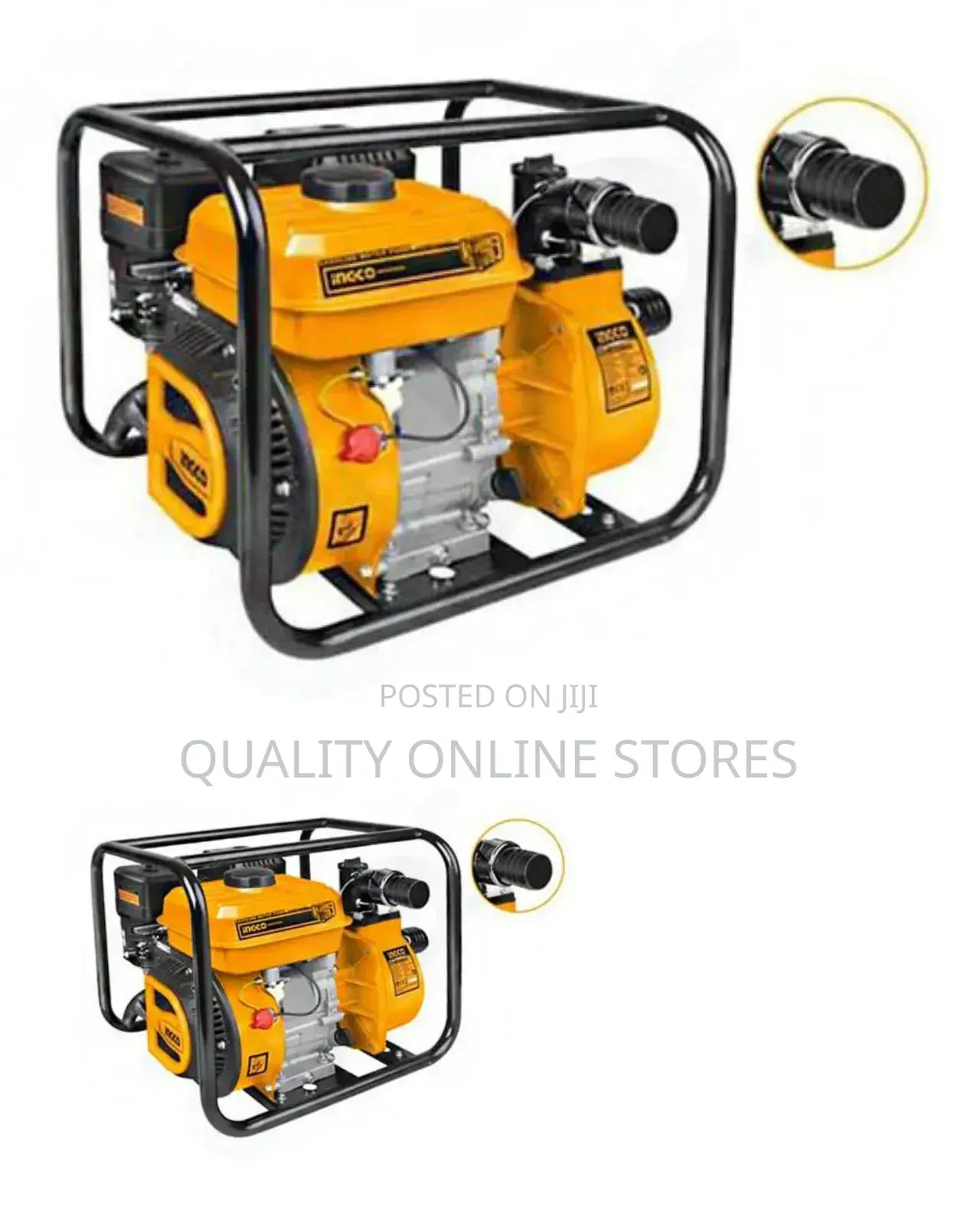 Ingco Petrol Gasoline Water Pump Gwp202, 5 - 27 Hp
