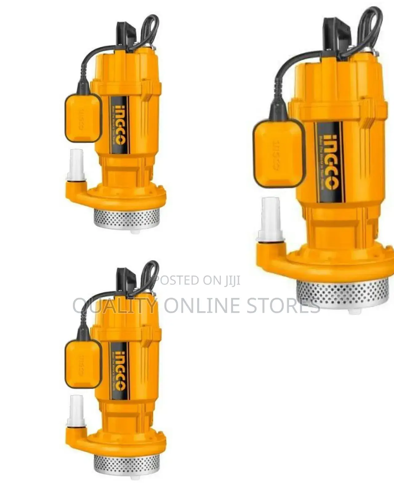 Ingco Submersible Water Pump Spc3708:220-240v~50hz - Orange