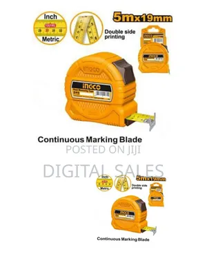 5m Ingco Steel Measuring Tape_ Orange