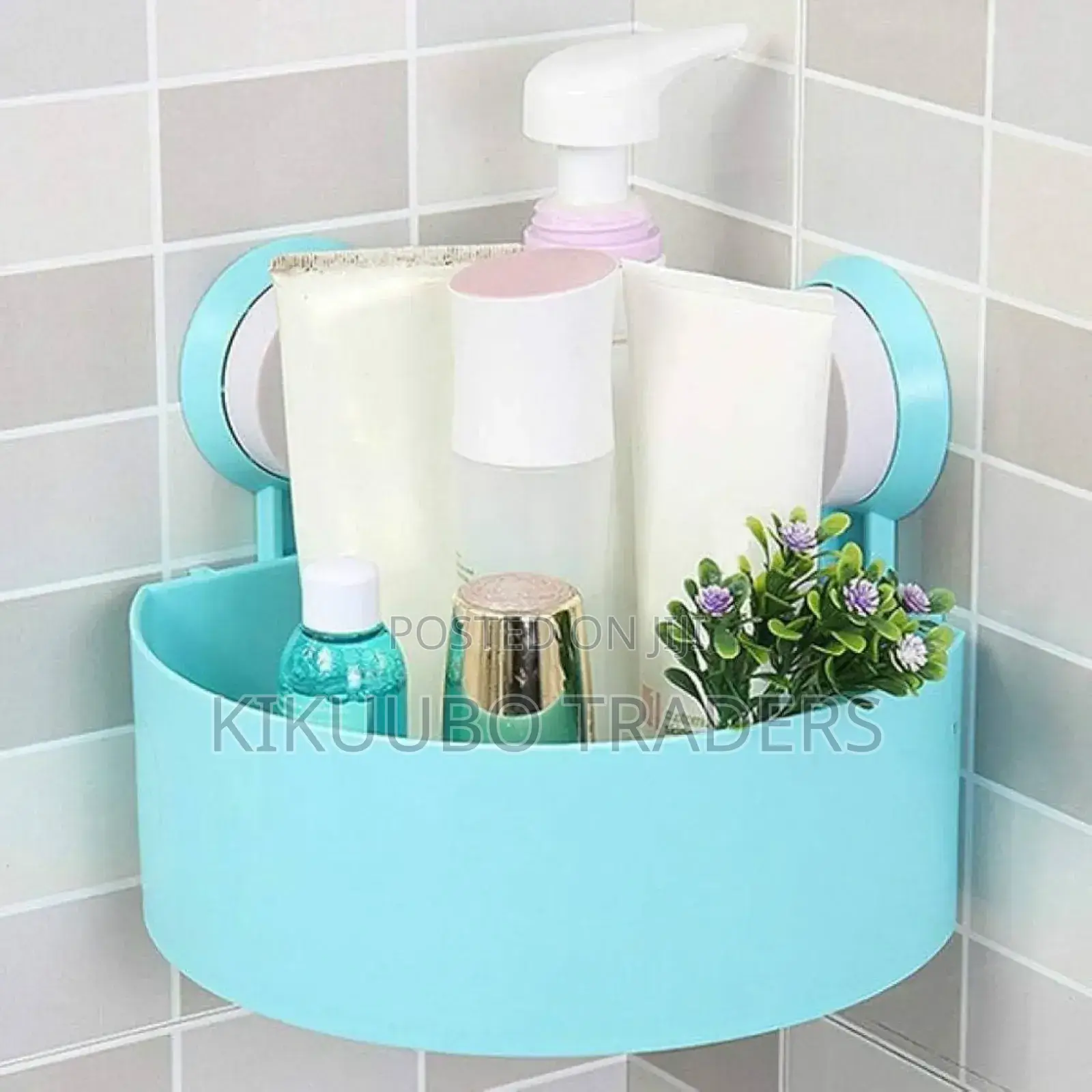 Suction Cap Triangle Corner Shelf