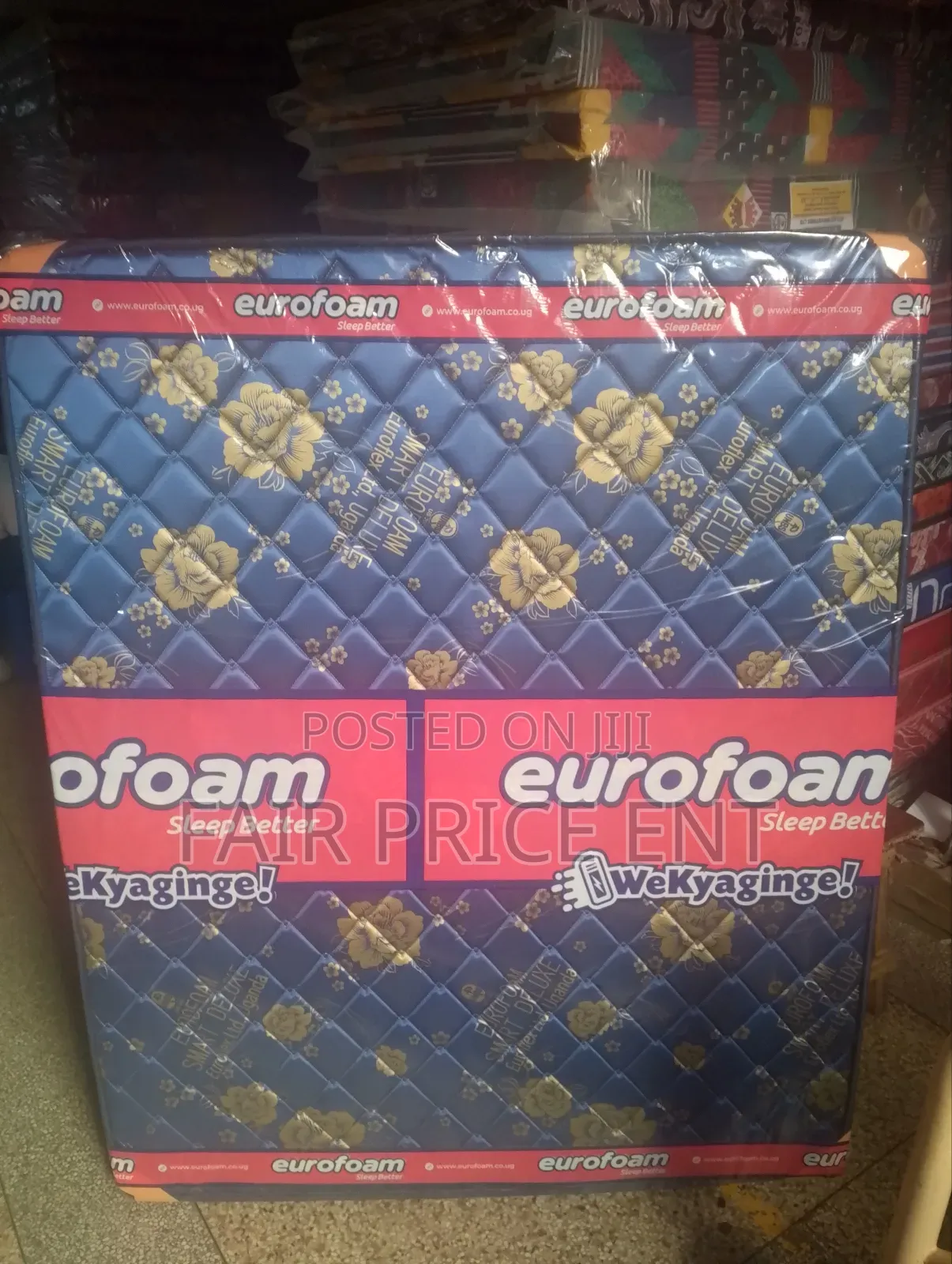 Super Deluxe Density Eurofoam Mattress. 5*6*6inches. ( Blue)