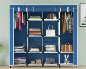 Fabric Collapsible Wardrobe 12 Shelves