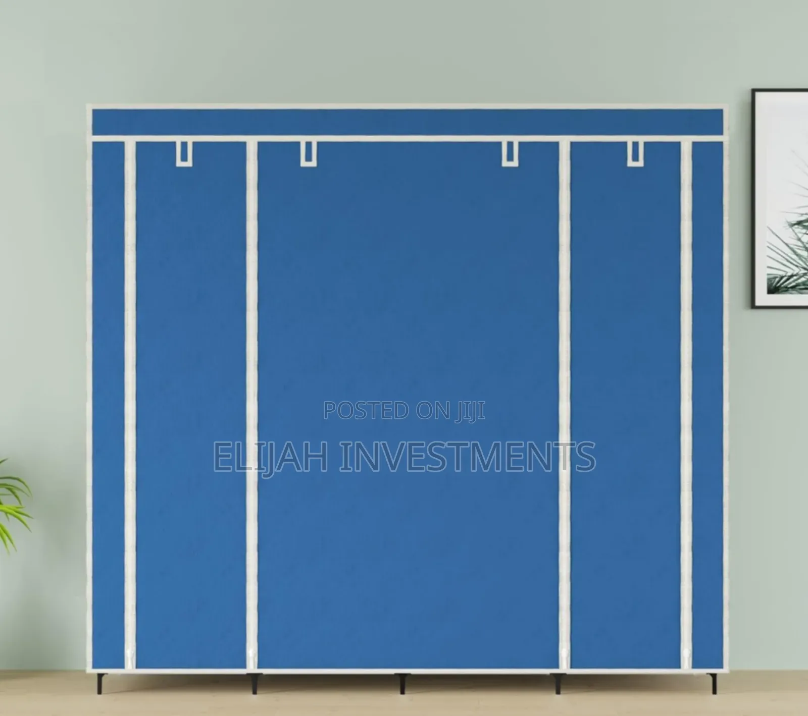 Fabric Collapsible Wardrobe 12 Shelves