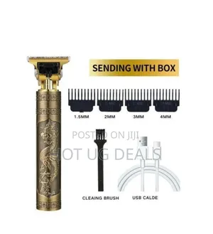 Rechargeable Metallic Hair Clipper/ Shaver - Gold
