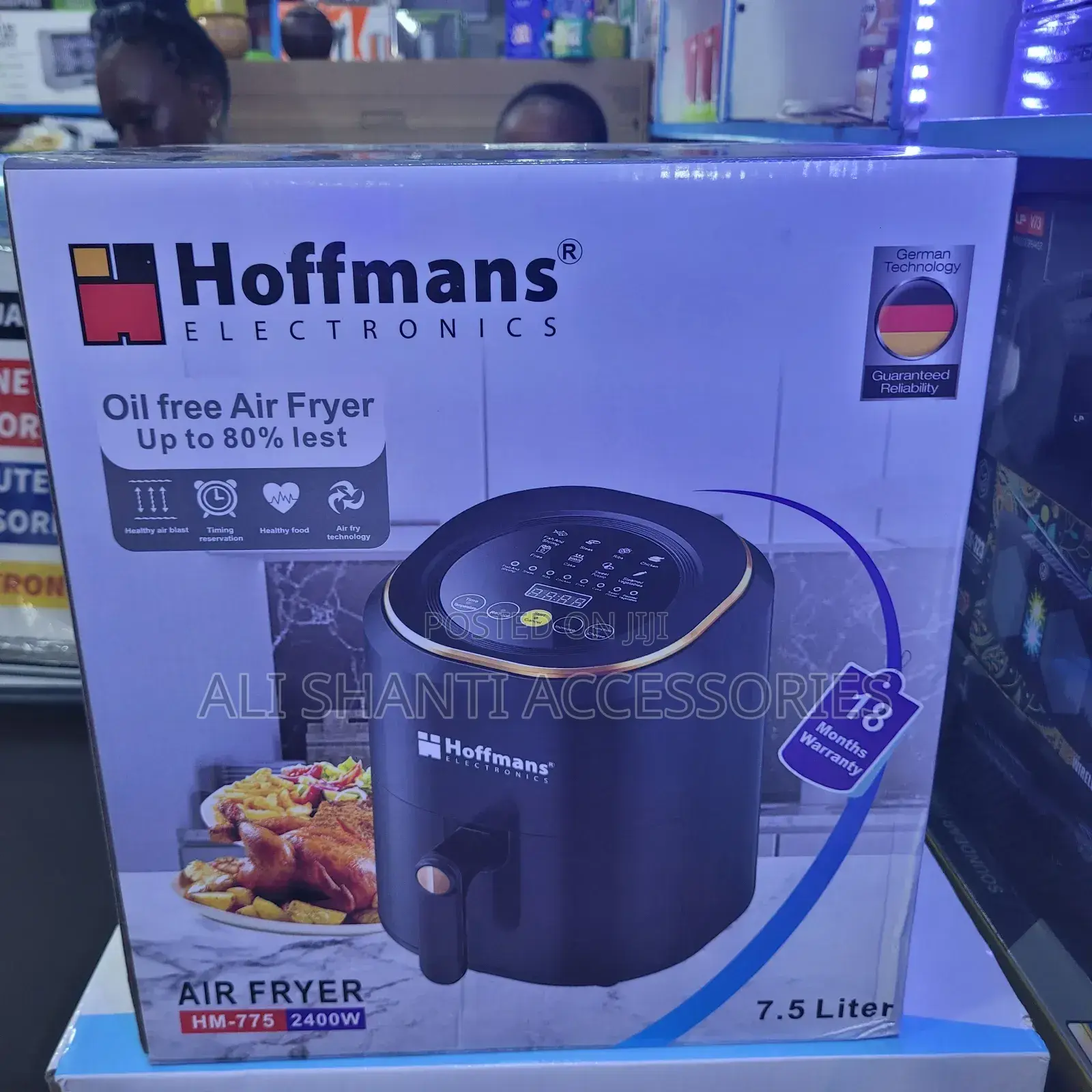 Air Fryer 7.5l Hoffman Digital, 7.5l Electric Air Fryer Hoffman
