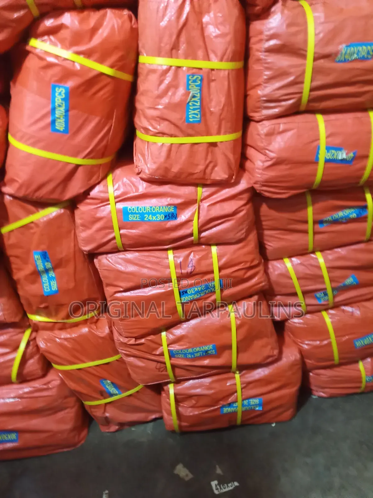 Orange Heavy Duty Tarpaulins