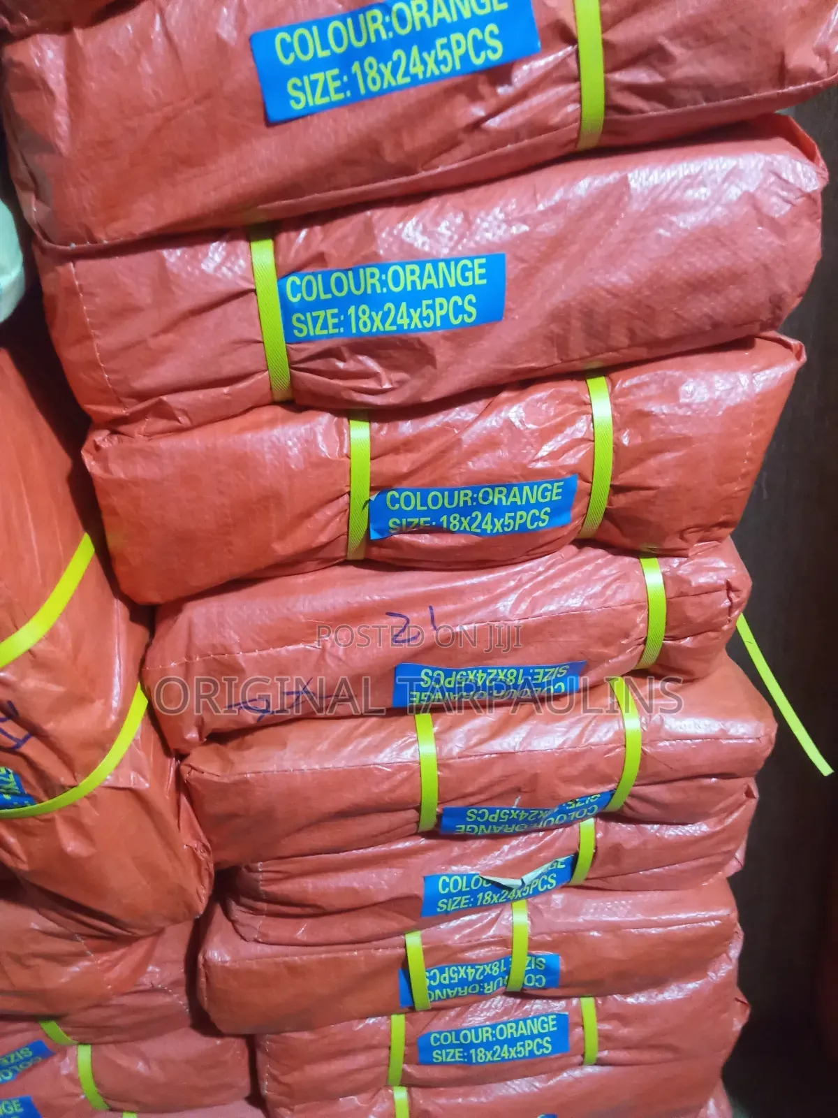Orange Heavy Duty Tarpaulins